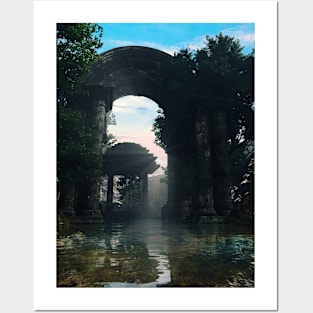 Ancient Structure Water Posters and Art